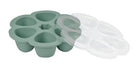 Silikon 6Lı Sıcak & Soğuk Saklama Kabı Sage Green 6 X 150 Ml
