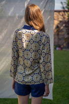 Bed and Beyond-Şortlu Anvelop Pijama Takımı - Mediterranean-Pijama Takımı-3-Milagron.com