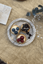 Noche Traverten Minik Yuvarlak Tepsi - 0