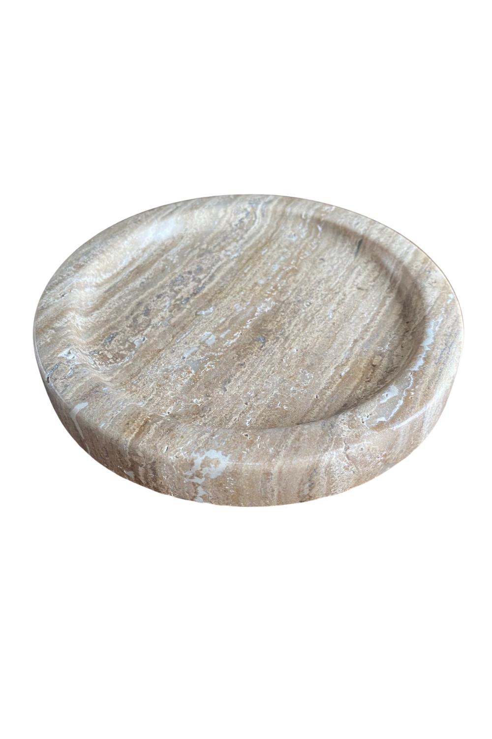 Noche Traverten Minik Yuvarlak Tepsi - 2