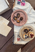 Noche Traverten Minik Yuvarlak Tepsi - 5