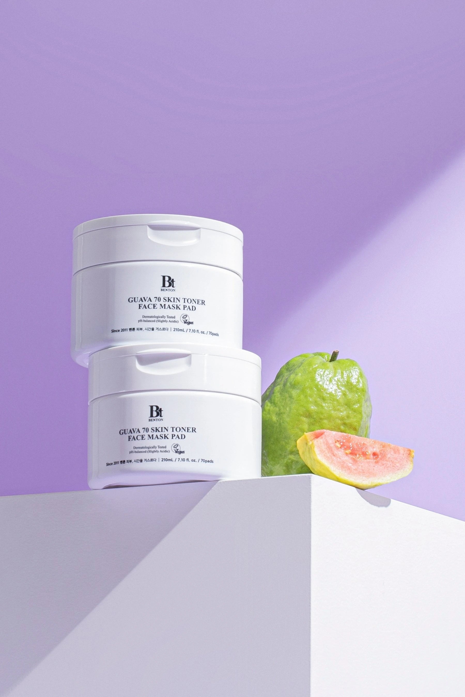 Benton-Guava 70 Skin Toner Face Mask Pad 70pads Yatıştırıcı & Nemlendirici Konsantre Vegan Cilt Pedleri-Cilt Pedi-2-Milagron.com