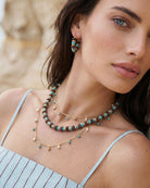 Amber Tide Natural Stone Necklace