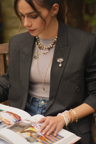 Berrin Özkan-Bee Love Black Necklace-Kolye-3-Milagron.com