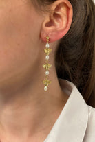 Berrin Özkan-Bee Love Pearl Drop Earrings-Küpe-2-Milagron.com