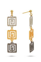 Berrin Özkan-Bold Trinity Earrings-Küpe-1-Milagron.com