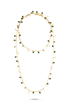 Berrin Özkan-Dancing Disco Malachite Sparkle Long Necklace-Kolye-1-Milagron.com