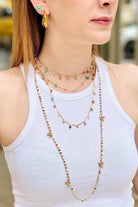 Berrin Özkan-Dancing Disco Rainbow Sparkle Long Necklace-Kolye-2-Milagron.com