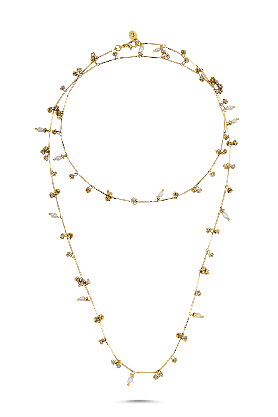 Berrin Özkan-Dancing Disco Sparkle Long Necklace-Kolye-1-Milagron.com