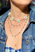 Berrin Özkan-Dancing Disco Turquoise Sparkle Long Necklace-Kolye-2-Milagron.com