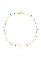 Berrin Özkan-Dancing Disco Turquoise Sparkle Necklace-Kolye-1-Milagron.com