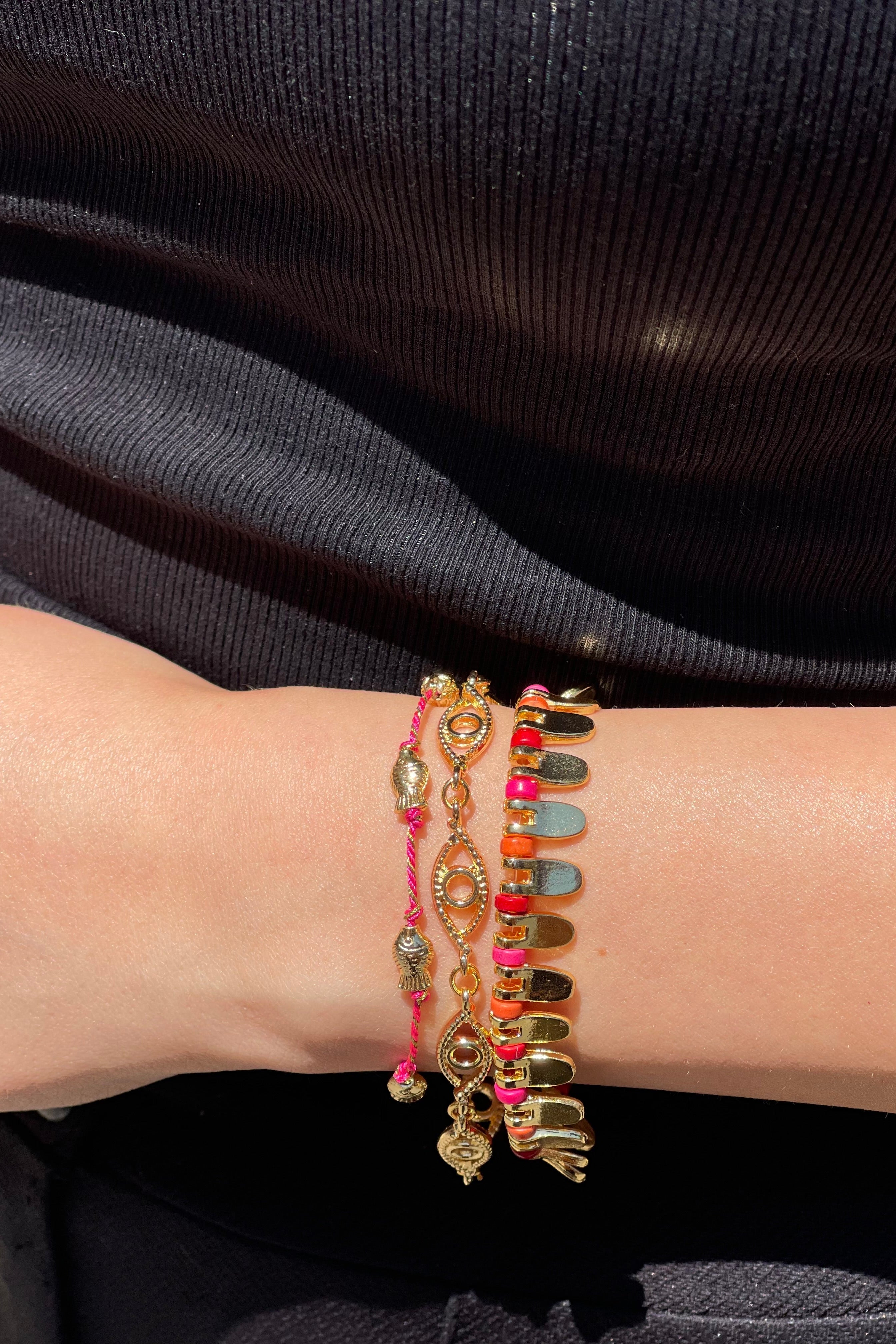 Berrin Özkan-Eternal Gaze Gold Plated Bracelet-Bileklik-2-Milagron.com