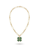 Garden Clover Green Aventurine Necklace