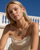 Garden Clover Green Aventurine Necklace
