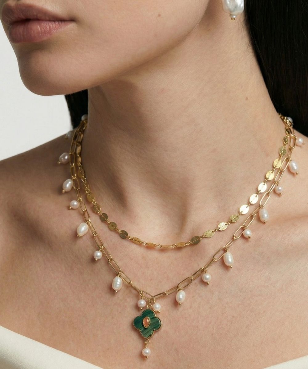 Garden Clover Pearl Necklace