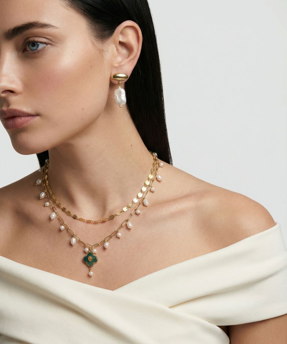 Garden Clover Pearl Necklace