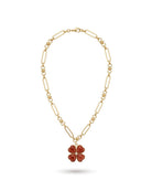 Garden Clover Red Jasper Necklace