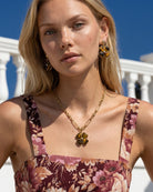 Garden Clover Tiger Eye Necklace