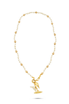 Berrin Özkan-Golden Tide Seashell Long Necklace-Kolye-1-Milagron.com