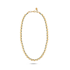 Golden Wave Malachite Pearl Necklace