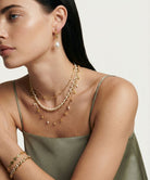 Golden Wave Pearl Necklace