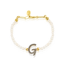 Grace Pearl Letter Bracelet