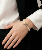 Grace Pearl Letter Bracelet