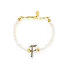 Grace Pearl Letter Bracelet