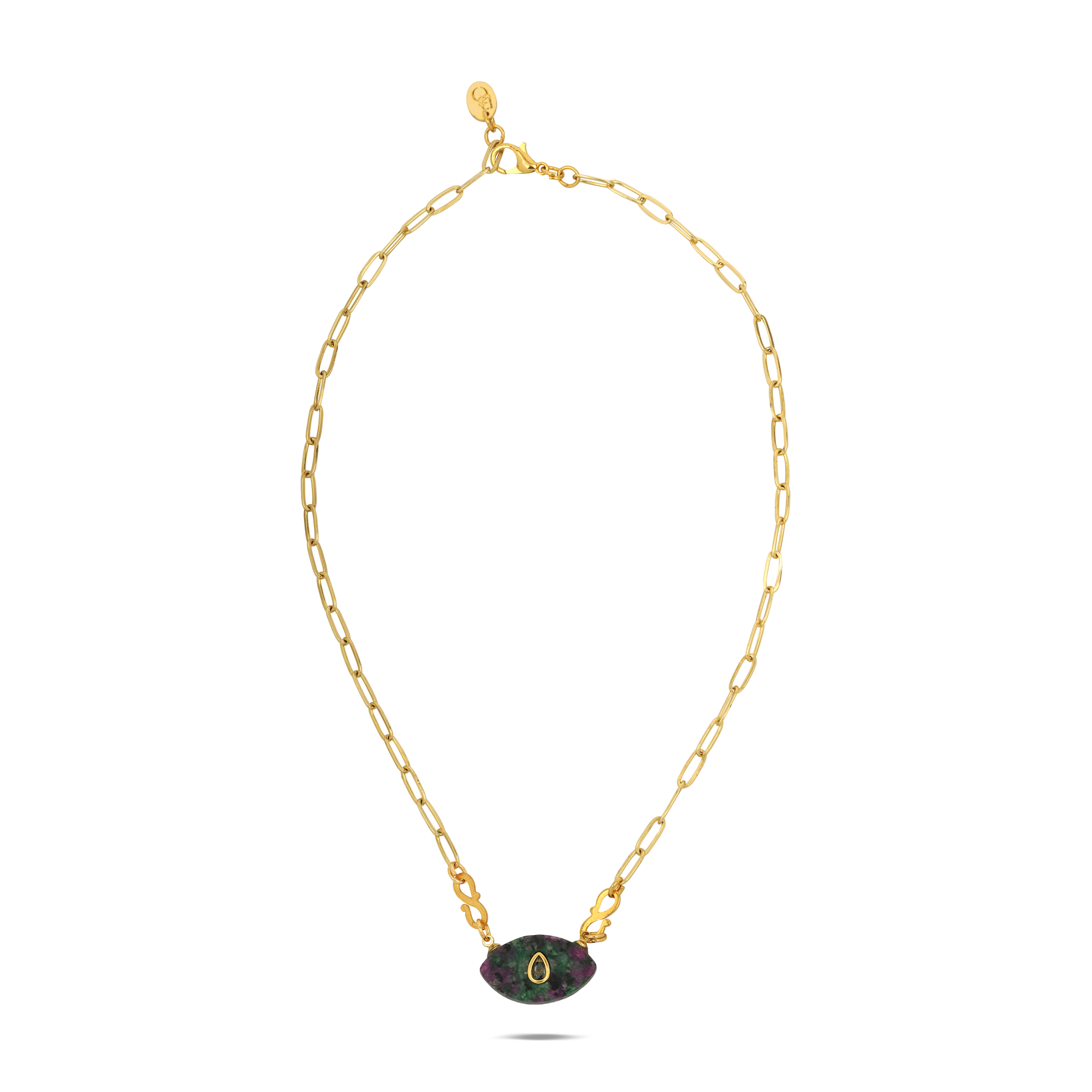 Guardian Eye Ruby Zoisite Necklace - 1
