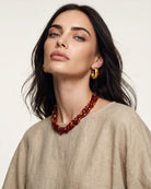 Gypset Sunset Red Natural Stone Necklace