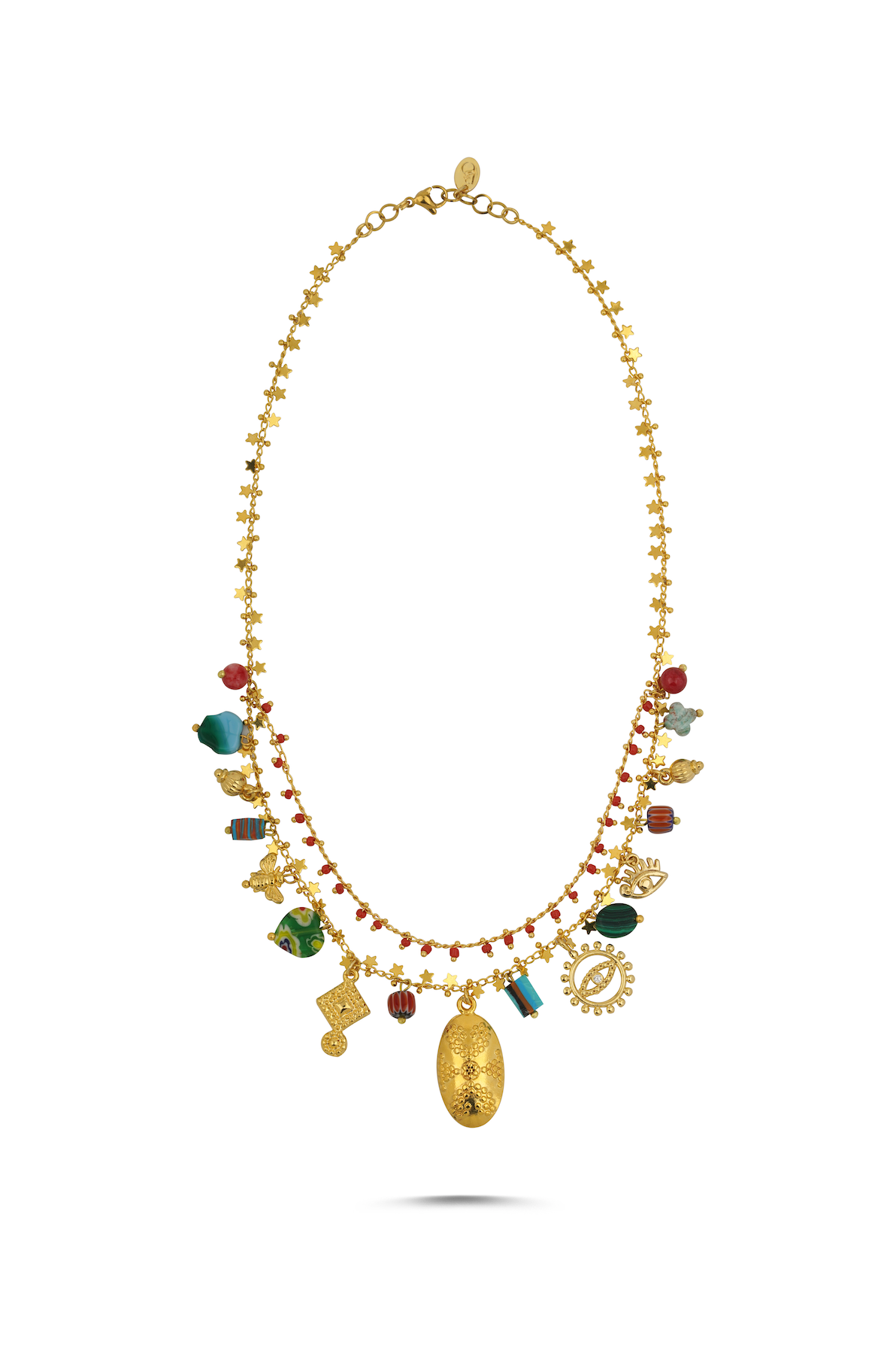 Berrin Özkan-Gypsy Charm Love Red Necklace-Kolye-1-Milagron.com