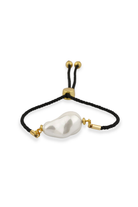 Berrin Özkan-Harmony Strand Baroque Pearl Black Bracelet-Bileklik-1-Milagron.com