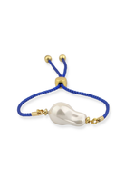 Berrin Özkan-Harmony Strand Baroque Pearl Cobalt Blue Bracelet-Bileklik-1-Milagron.com