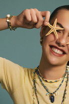 Berrin Özkan-Harmony Strand Baroque Pearl Cobalt Blue Bracelet-Bileklik-2-Milagron.com