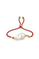Berrin Özkan-Harmony Strand Baroque Pearl Red Bracelet-Bileklik-1-Milagron.com