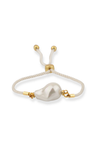 Berrin Özkan-Harmony Strand Baroque Pearl White Bracelet-Bileklik-1-Milagron.com