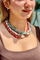 Berrin Özkan-Indian Summer White Necklace-Kolye-2-Milagron.com