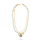 Lucky Turquoise Evil Eye Layered Necklace