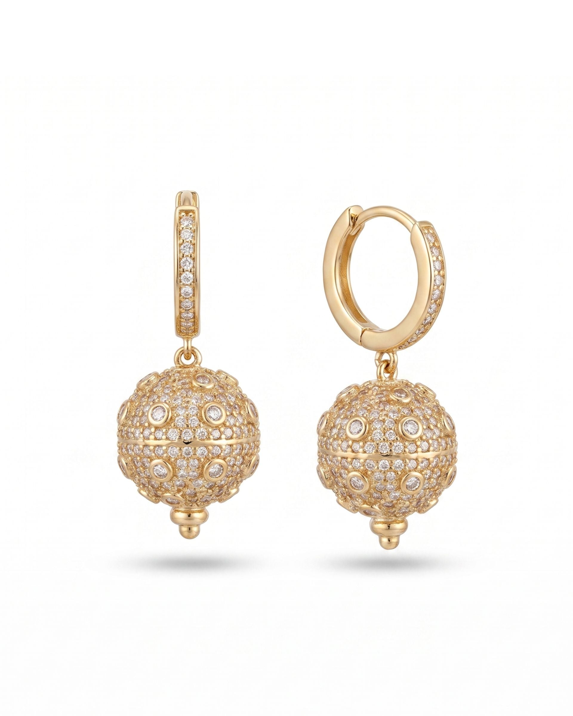 Luna Gold Plated Earrings