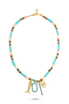 Berrin Özkan-Marbella Pearl Charm Necklace-Kolye-1-Milagron.com