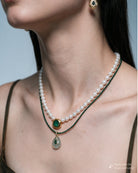 Margot Malachite Drop Necklace