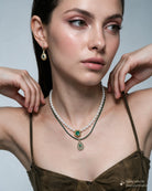 Margot Malachite Drop Necklace