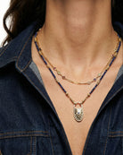 Midnight Lapis Evil Eye Necklace