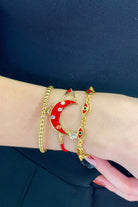 Berrin Özkan-Moonlight Red Bracelet-Bileklik-2-Milagron.com