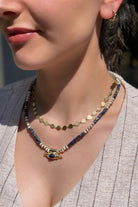 Berrin Özkan-Mystic Eye Lapis Pearl Necklace-Kolye-2-Milagron.com
