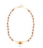 Mystic Eye Orange Pearl Necklace