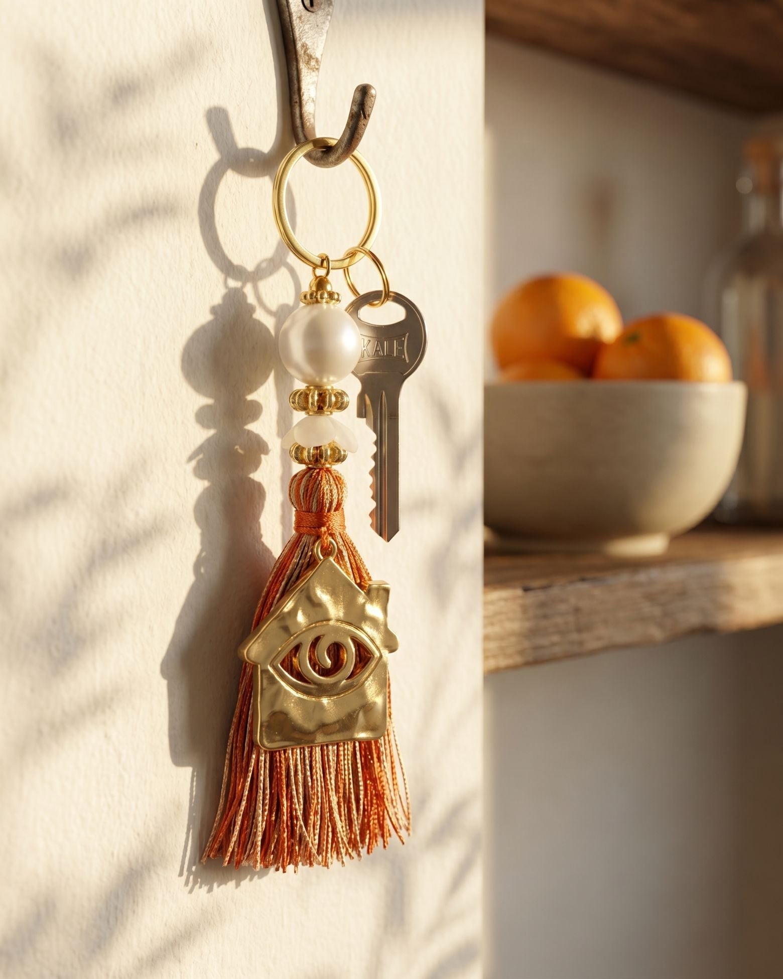 Nazar Nest Orange Keychain / Bag Charm