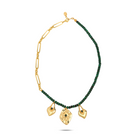 Nomad Malachite Charm Necklace