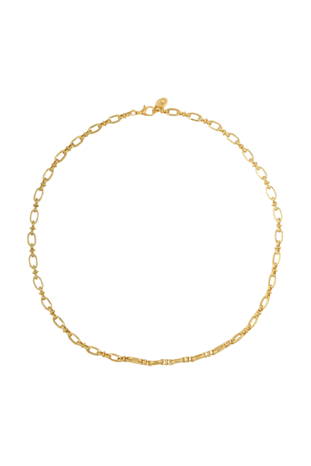 Berrin Özkan-Olympia Oval Chain Necklace-Kolye-1-Milagron.com