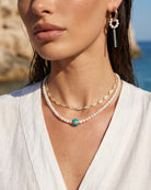 Pearl Galaxy Turquoise Necklace